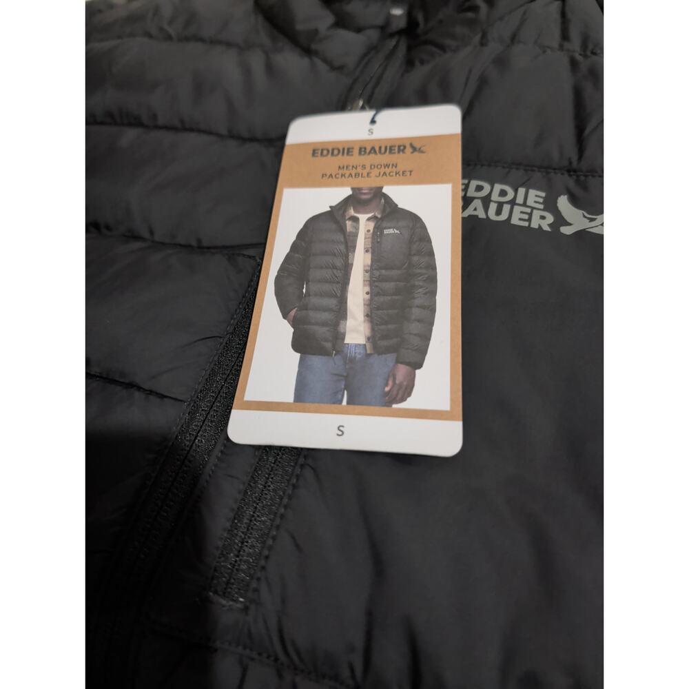 Eddie Bauer Men's Packable Jacket Black Size S - Picture 3 of 4